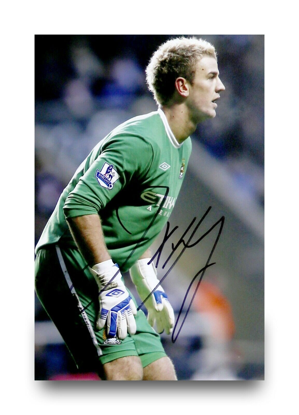 Joe Hart Signed 6x4 Photo Poster painting Manchester City England Goalkeeper Autograph + COA