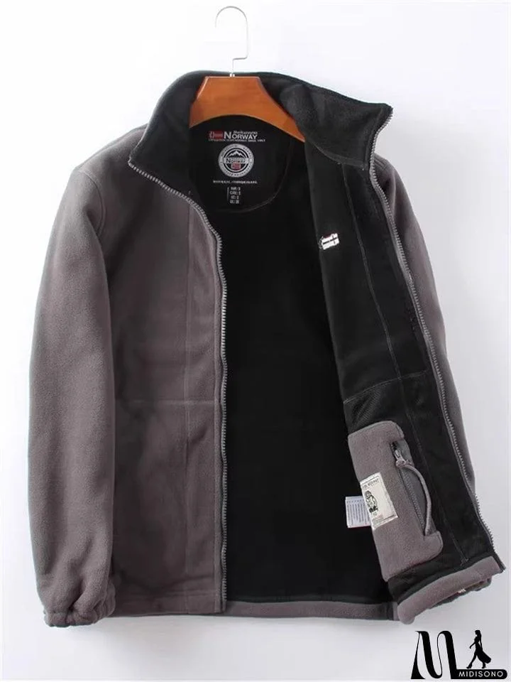 MidiSono - Men's Cozy Double-Sided Plush Winter Thermal Coat