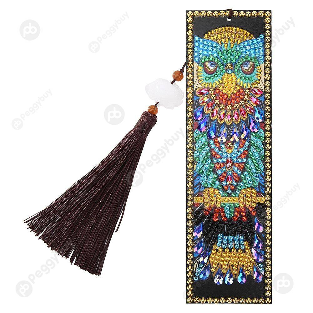 

Owl-DIY Creative Diamond Tassel Bookmark, 501 Original