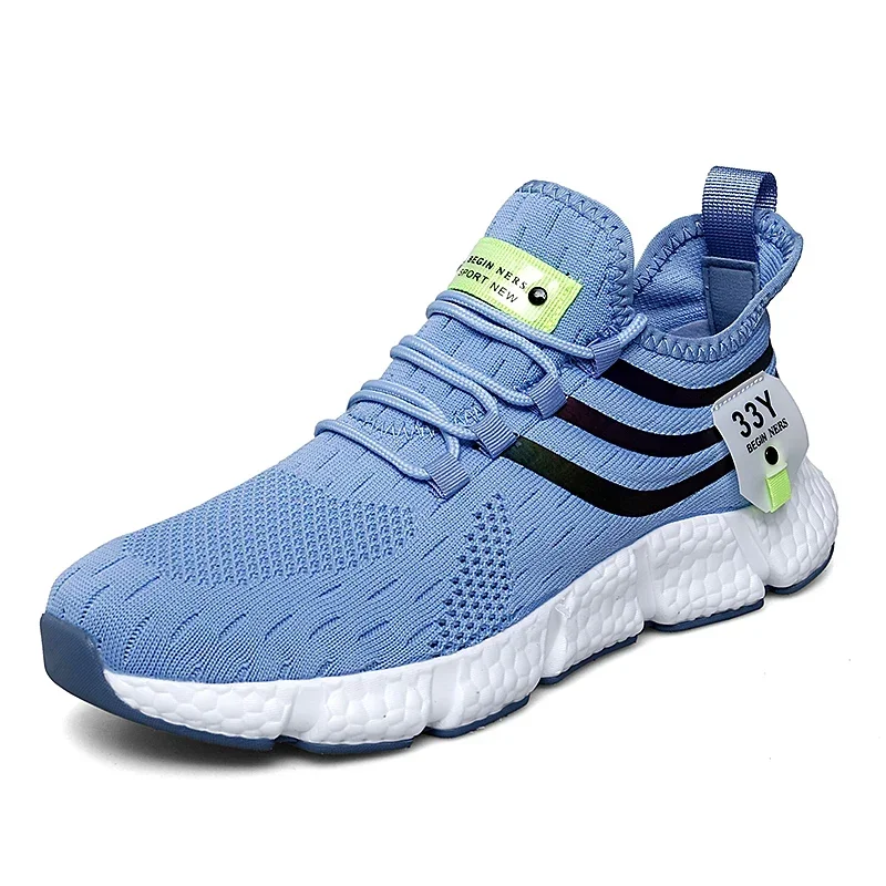 Cricsblue Men's Sneakers Mesh Breathable Running Shoes Male Light Non-slip Classic Sports Casual White Shoes Women Couple Tenis Masculino