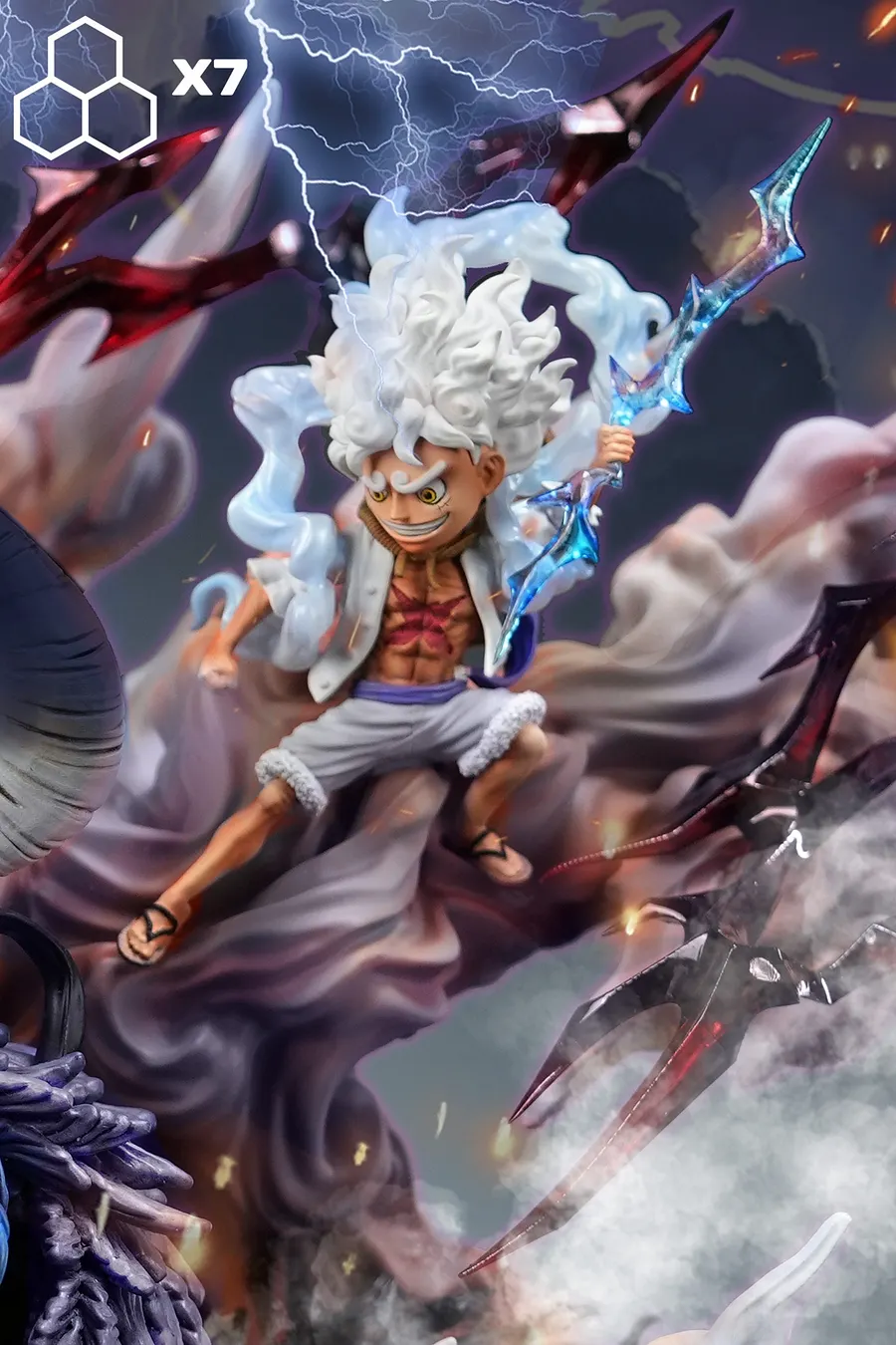 PRE-ORDER X7 Studio - One Piece Kaido VS Nika Luffy Statue(GK)