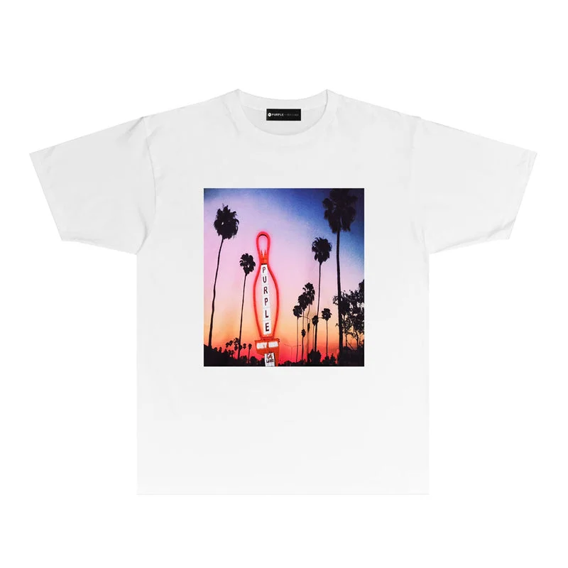 Purple 2023 new fashion T-shirt short sleeves