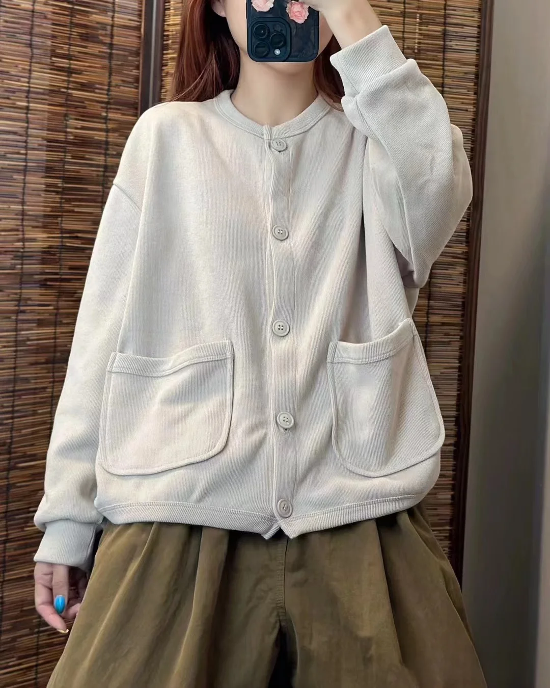 Chicfifth Sweater Women Winter Long Sleeve High Quality Autumn Vintage Top Knitted Cardigan