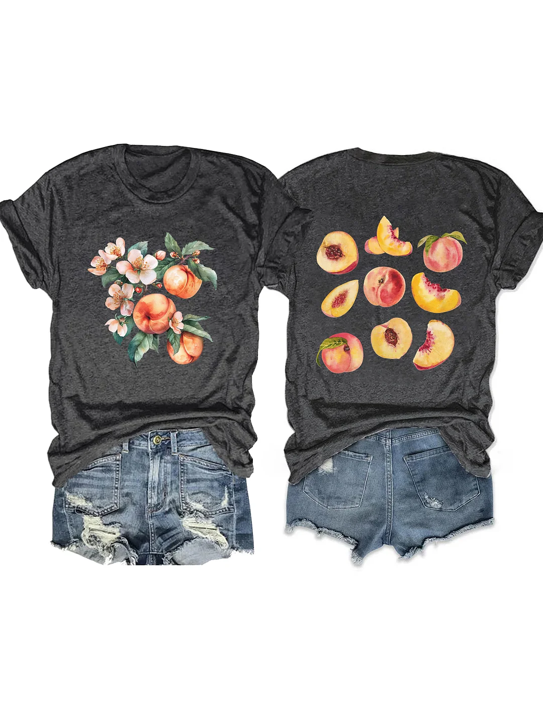 Peach Vintage Fruit T-shirt