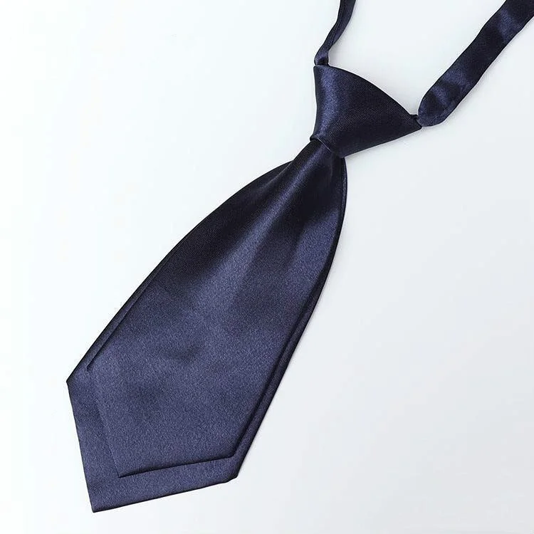 Handmade Bow Tie Necktie Solid Color Double Layer Women's and Children's School Uniform Shirt Accessories Trendy Small Tie Gifts