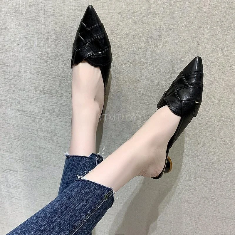 Women's Shoes Slippers Summer 2021 New Fashion Outdoor Pointed Muller Zapatillas Mujer Casa Sapatos Femininos Flip Flop