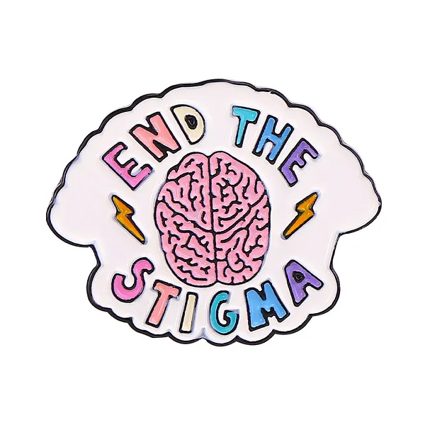 Foto del pin Cerebro sin estigma