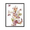 Cat Butterfly - 11CT Stamped Cross Stitch 40*40cm