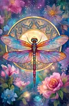 Luxury AB Velvet Diamond Painting Kit - Dragonfly