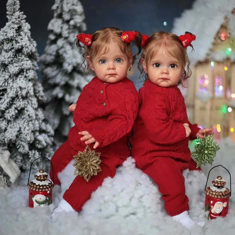 [Christmas Specials] 17'' Realistic Reborn Beautiful Baby Twin sisters Patsy and Pauline