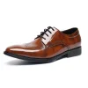 Men's Brown Wing Tip Derby Shoes