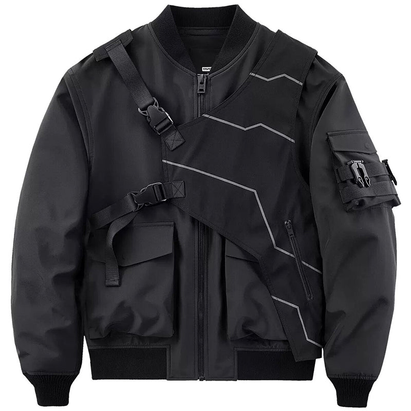 Techwear Jacket With Straps