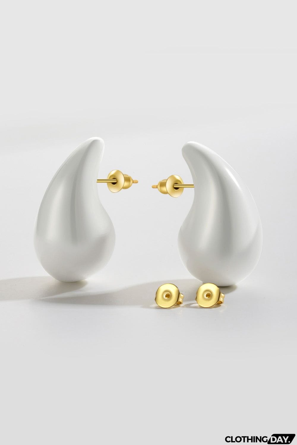 Big Size Water Drop Brass Earrings