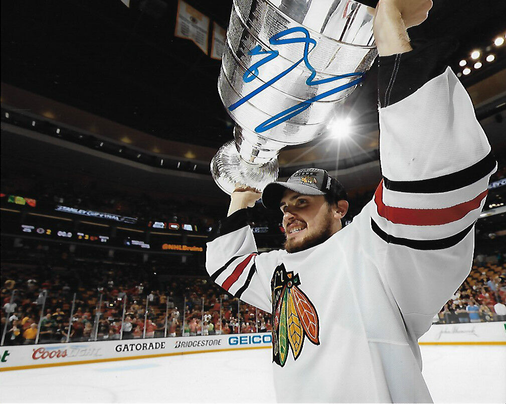 Chicago Blackhawks Marcus Kruger Stanley Cup Signed Autographed 8x10 Photo Poster painting COA E