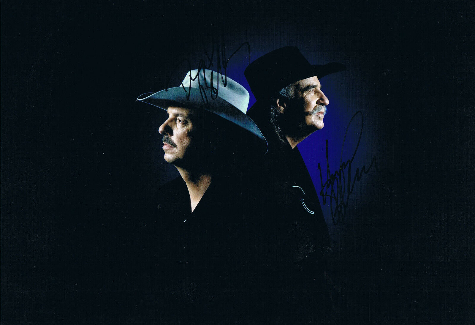 The Bellamy Brothers genuine autograph 8x12