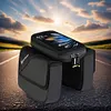 Bike Front Frame Bag Waterproof EVA Bike Tube Bag Detachable Cycling Accessories