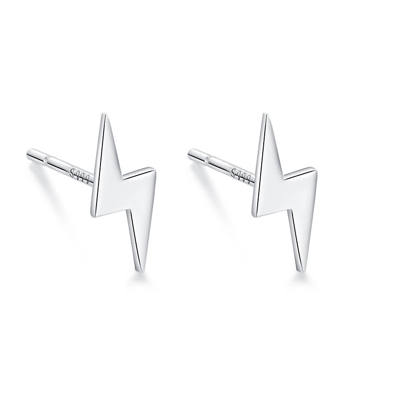 1 Pair 925 Sterling Silver Star Heart Shape Ear Studs