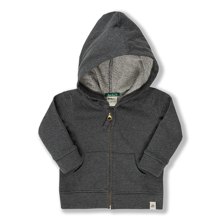 Charcoal Zip Hoodie
