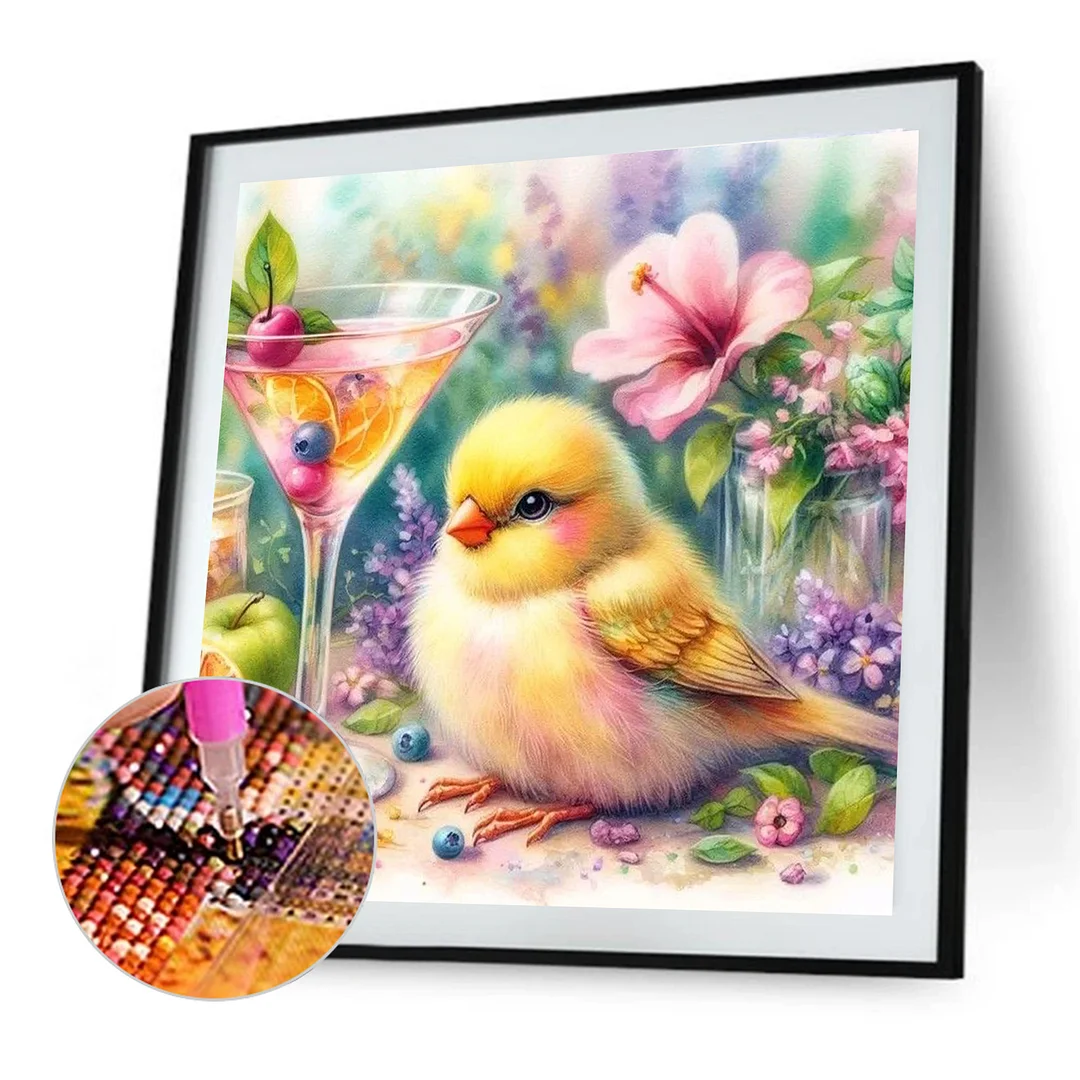 Diamond Painting - Full Round Drill - Flowers & Birds(Canvas|Canvas|30*30cm)