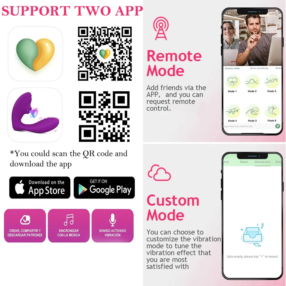 APP Bluetooth 膣吸引バイブレーター 20モード クリトリス刺激器