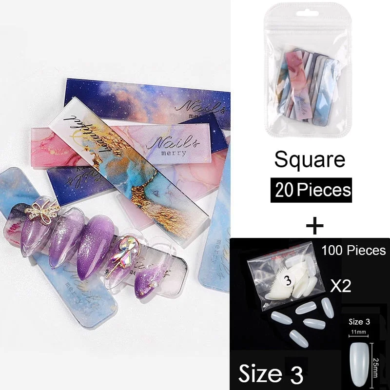 250 PCS Same Size Fake Nails Oval Shape False Nail Tips For Drawing Nail Design Acrylic Full Nails Art Size 0 1 2 3 4 Available-Nail Inspo