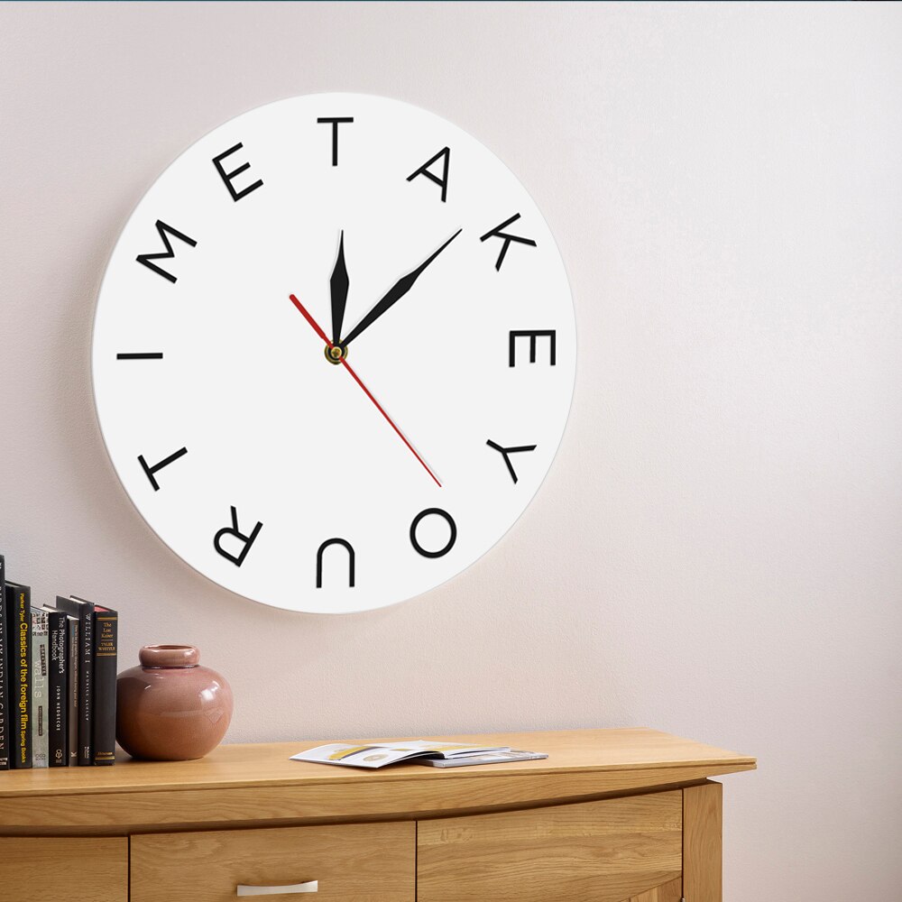 

Take Your Time - Frameless Acrylic Wall Clock, 501 Original