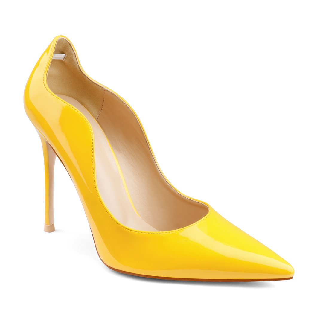 100mm Women's Party Wedding Classic Pumps Fashion Edge Design High Heels Stilettos-MERUMOTE