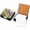 PU 5D Pearl Diamond Painting Kit Note Box DIY Diamond Art Notepad Box with 160 Sheets of Paper (Flower Butterfly)