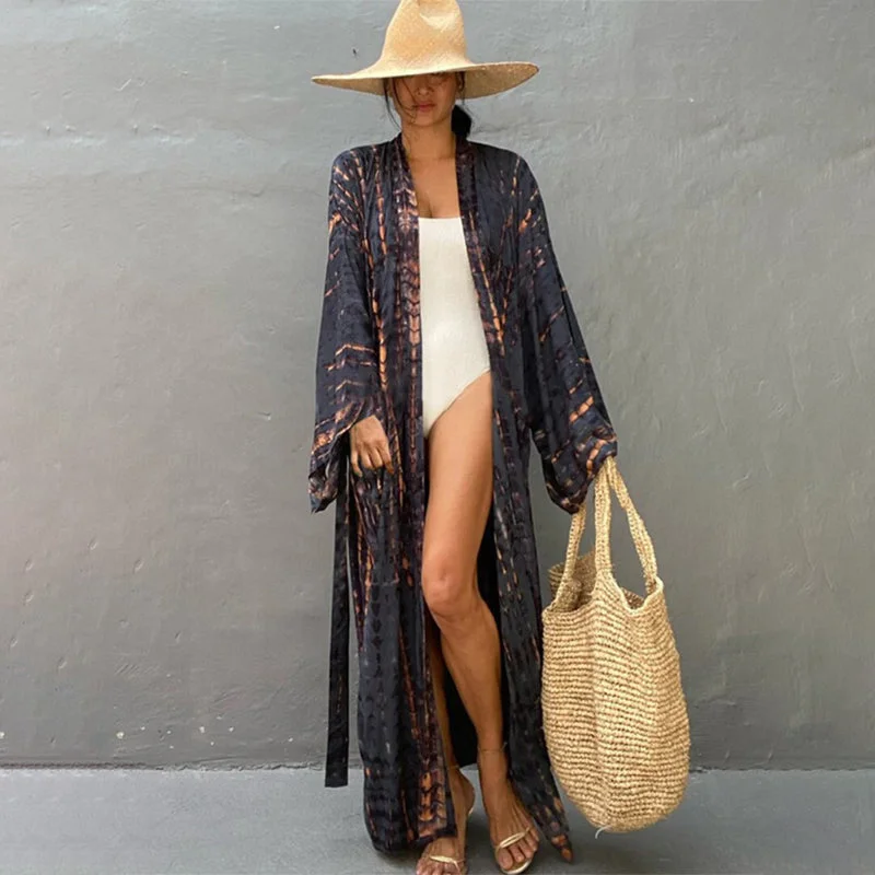Tie Dye Style Summer Vibe Swimwear Cover Ups
