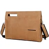Genuine leather business briefcase men's handbag vertical casual top layer cowhide messenger bag