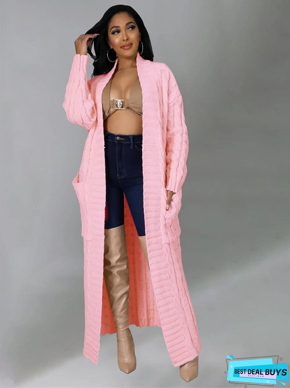 Sexy Casual Solid Color Long Sleeve Sweater