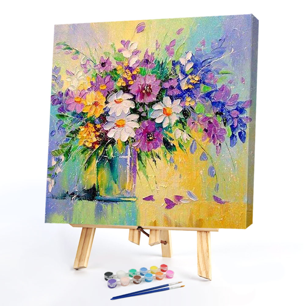 

20*20CM - Paint By Numbers - Chrysanthemum, 501 Original