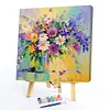 (4Pcs)Flowers-Paint by Numbers Acrylic Painting 20*20cm