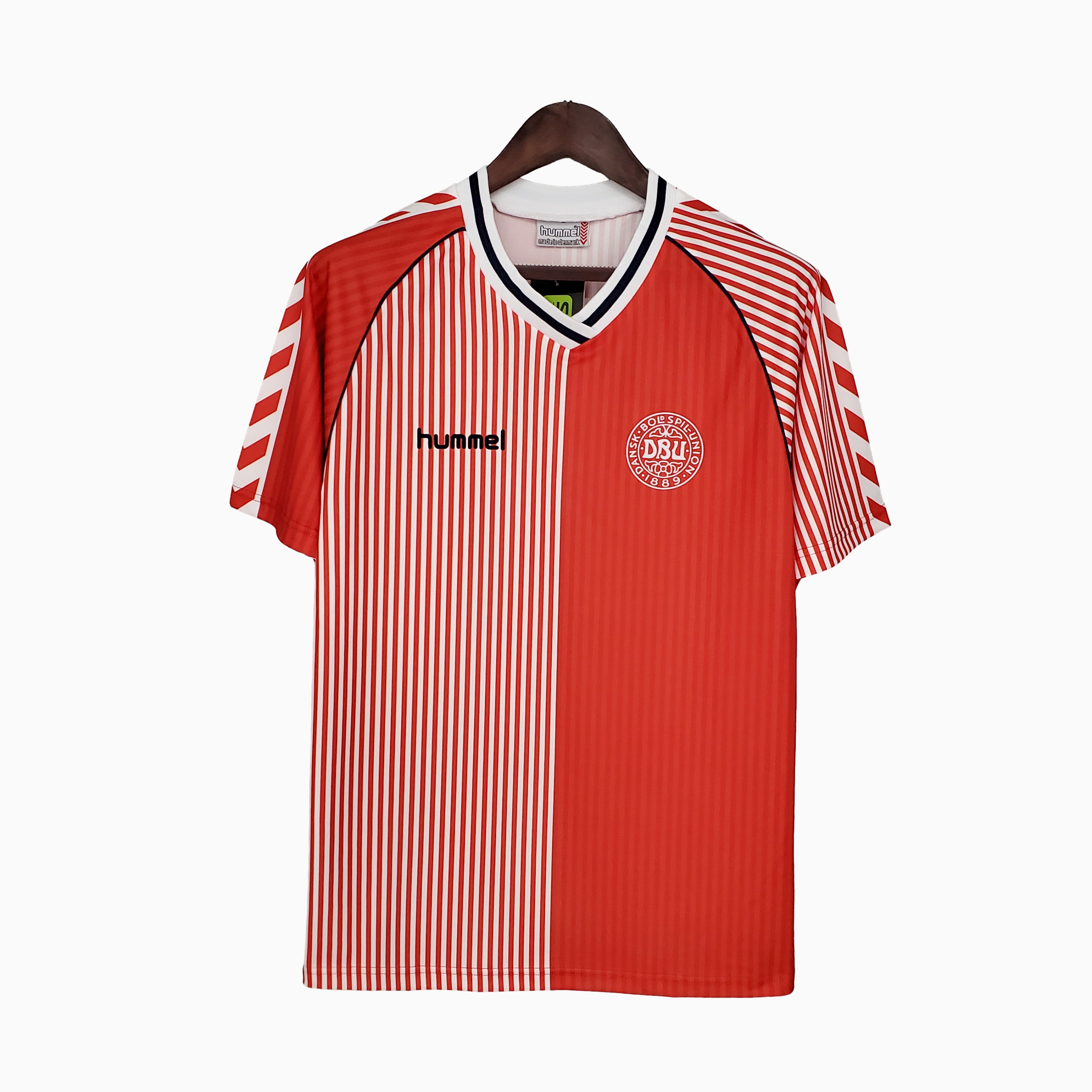 Retro Denmark 1986 Home Stadium Jersey
