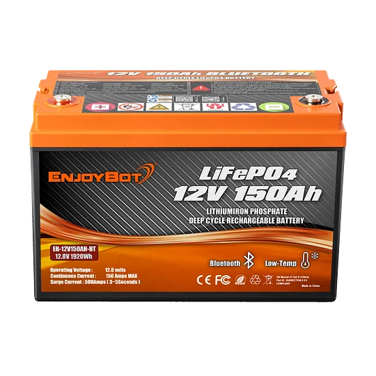 12V 150Ah Enjoybot LiFePO4 Lithium Battery | Deep Cycle