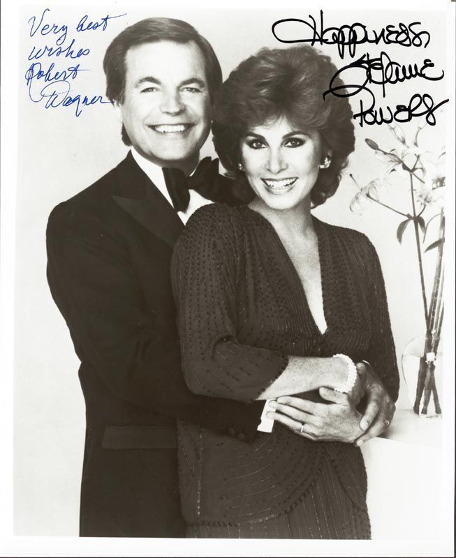 HART TO HART - ROBERT WAGNER & STEPHANIE POWERS AUTOGRAPH SIGNED PP Photo Poster painting POSTER