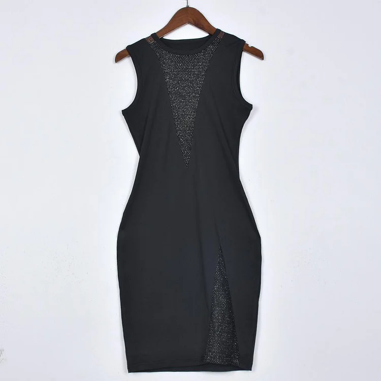 Promsstyle Sleeveless see-through bodycon short dress Prom Dress 2023
