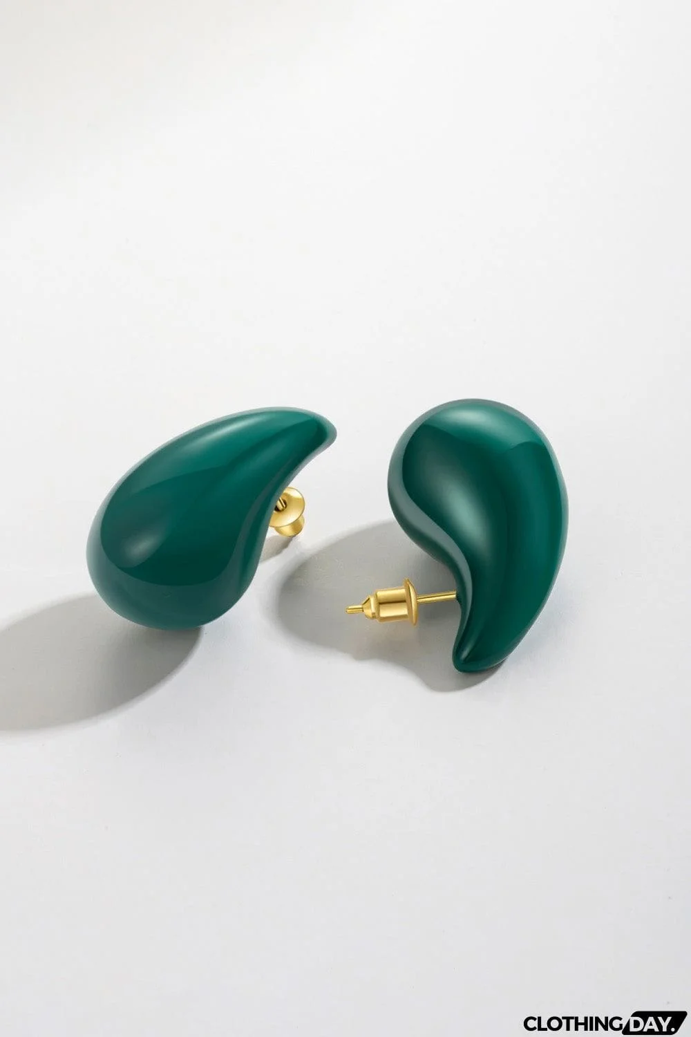 Big Size Water Drop Brass Earrings