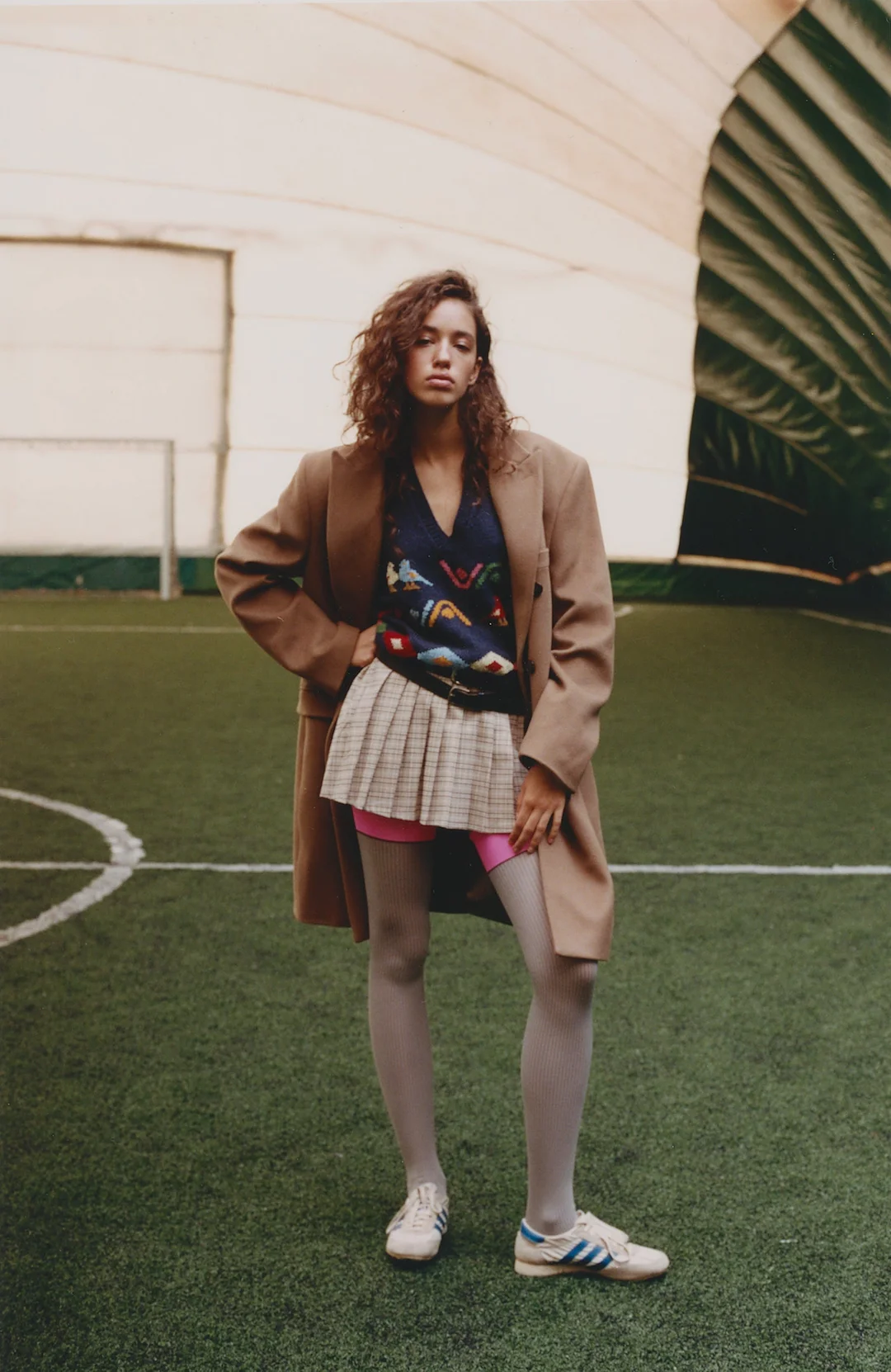 Rib Grey Acid Stockings