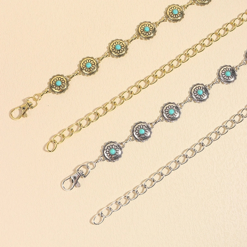 Casual Basic Punk Geometric Metal Unisex Chain Belts