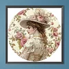 Retro Girl - Diamond Painting - Full Round Drill (Canvas|40*40cm)