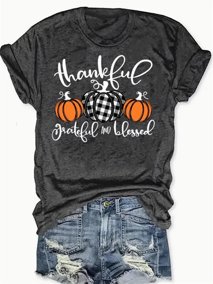 Halloween Skeleton & Letter Print Casual T-Shirt, Crew Neck Short Sleeve Top For Spring & Summer, Women's Clothing