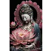 Lotus Guanyin buddhistischer runder Bohrer Diamantmalerei 40*60cm