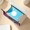 Diamond Painting PU  God Bless America Tissue Box Tissue Holder