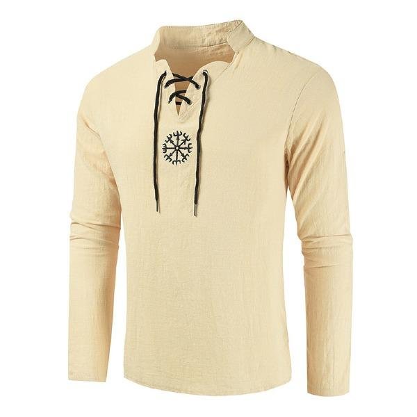 Casual Men's Fashionable Personality Pure Long Sleeve Shirts | EGEMISS