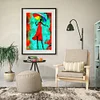 Red Dress Woman 30*40cm(canvas) full round drill diamond painting