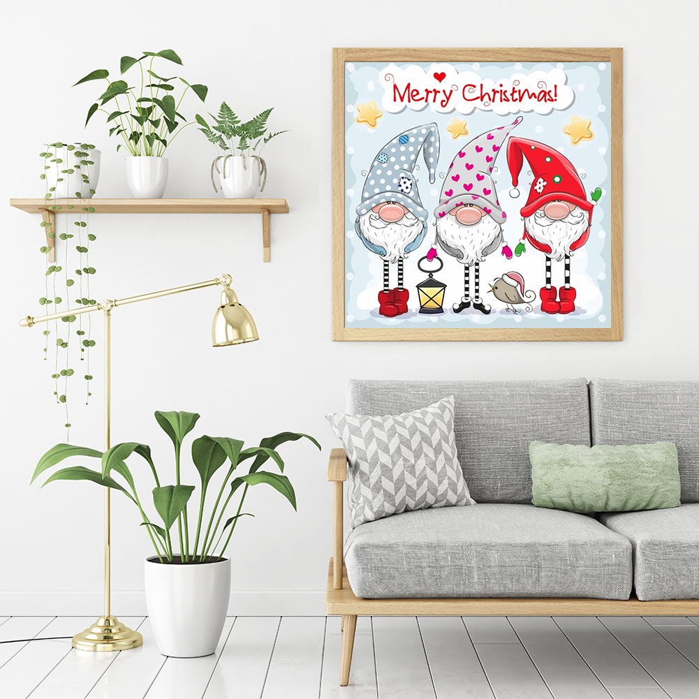 

30*30CM - Paint By Numbers - Christmas Gnome, 501 Original