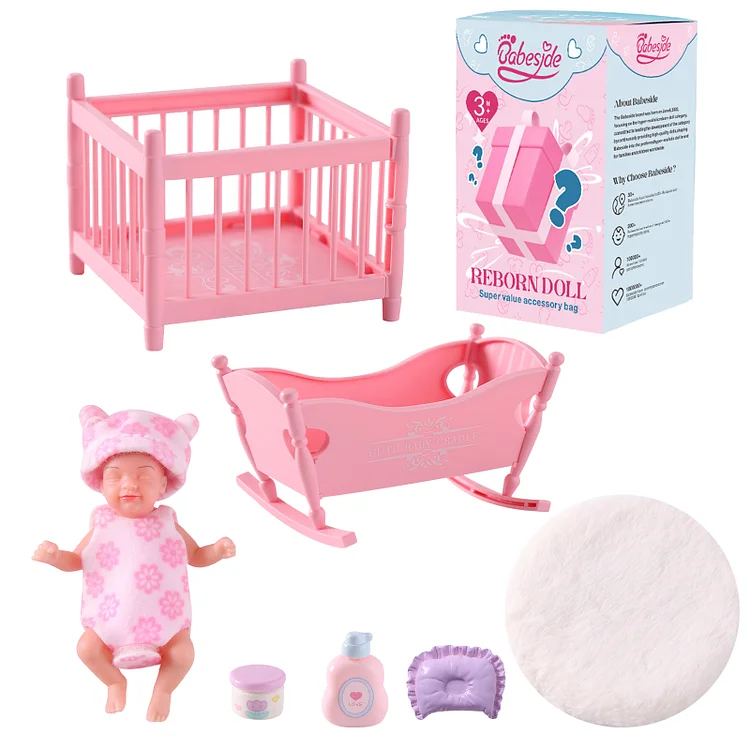 Babeside Cookie 4.5" Mini Full Silicone Sleeping Reborn Baby