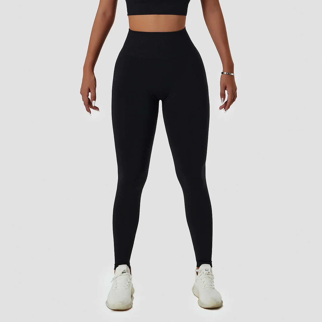 Solid color seamless yoga  legging