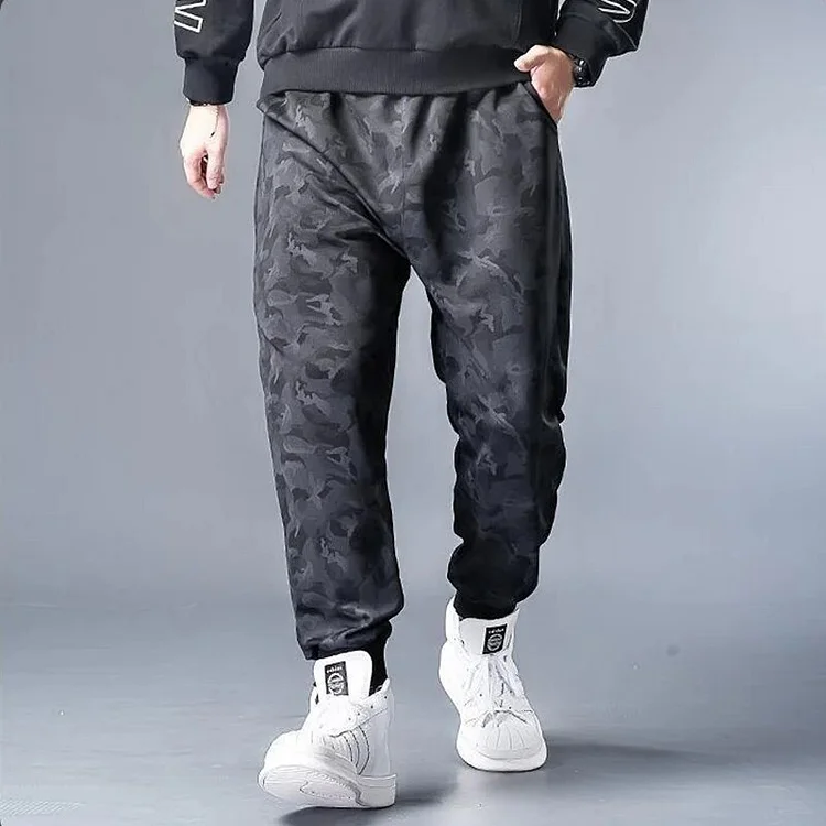 Getluckyquest Black Casual Pants Men's 10XL Sweatpants Oversized Korean Straight-leg Loose Trousers Plus Size Men Clothing Fashion Streetwear